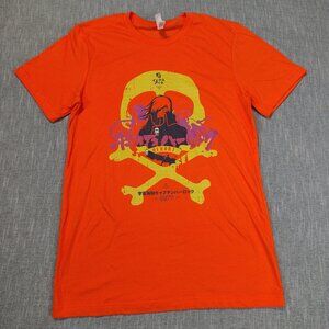 Space Pirate Captain Harlock T-Shirt Size Medium Anime Yehart Skull Graphic
